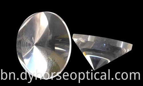 Calcium Fluoride Pyramid Optical Lenses